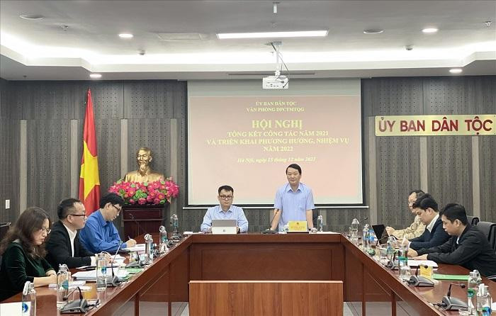 Bộ trưởng, Chủ nhiệm Hầu A Lềnh phát biểu chỉ đạo tại Hội nghị