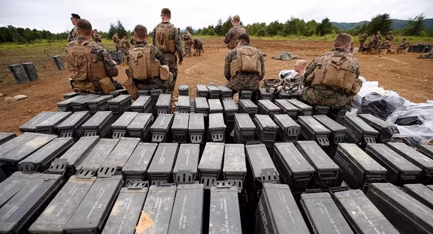 Binh lính Mỹ tại Nhật Bản. Ảnh: Reuters