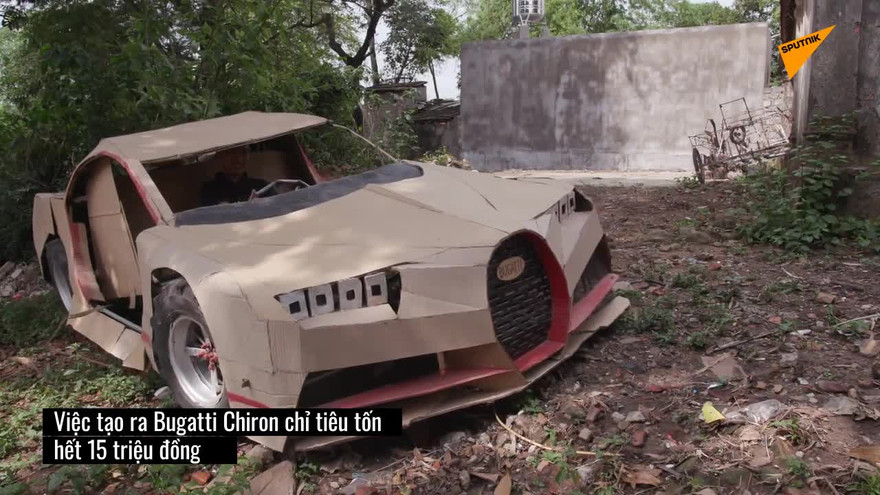 Blogger Việt làm siêu xe bằng... bìa carton