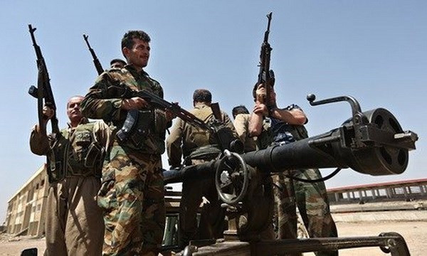 Lực lượng người Kurd ở miền Bắc Iraq. Ảnh: AP
