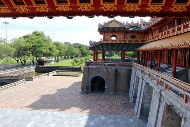 Ngọ Môn - biểu tượng của Kinh đô Huế xưa, sẽ được quảng bá trong Liên hoan phim Việt Nam 2021. Ảnh: Đỗ Trưởng/TTXVN