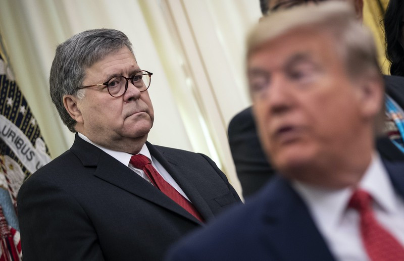 Bộ trưởng Tư pháp Mỹ William Barr. Ảnh: CNBC