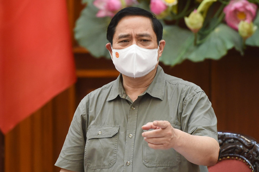 Thủ tướng Phạm Minh Chính: Nếu không xử lý nghiêm minh, sẽ tiếp tục dẫn tới tâm lý chủ quan, lơ là, mất cảnh giác, có thể dẫn đến hậu quả khó lường. Ảnh VGP