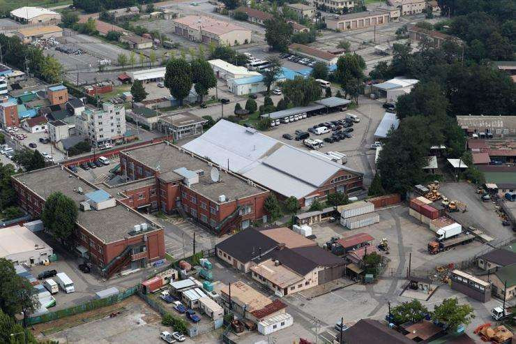 Căn cứ quân sự Mỹ tại Hàn Quốc. Ảnh: Yonhap