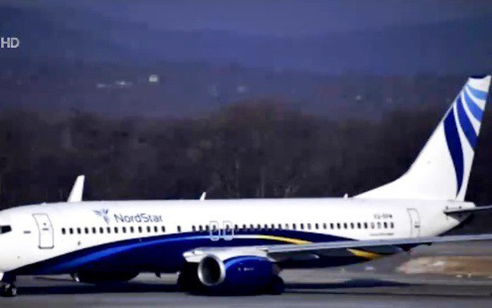 Một chiếc máy bay của hãng hàng không Nordstar