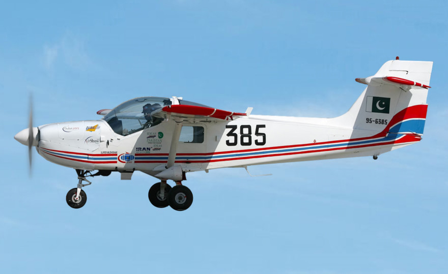 Một chiếc MFI-17 Mushshak của Pakistan.Ảnh: WIkipedia