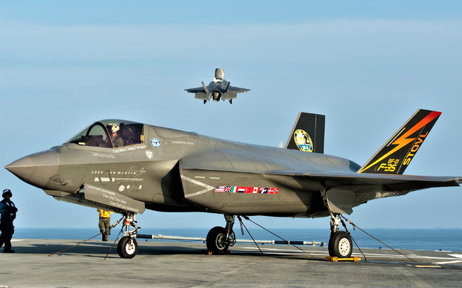 Chiếc F-35B của Hải quân Mỹ. Ảnh: rbth.com