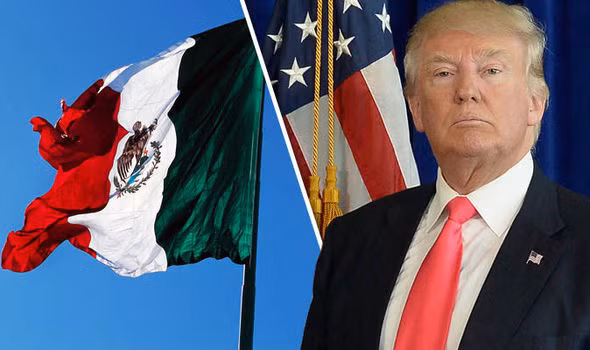 Tổng thống Trump tăng thuế đối với toàn bộ hàng hóa Mexico. Ảnh: Daily Mail
