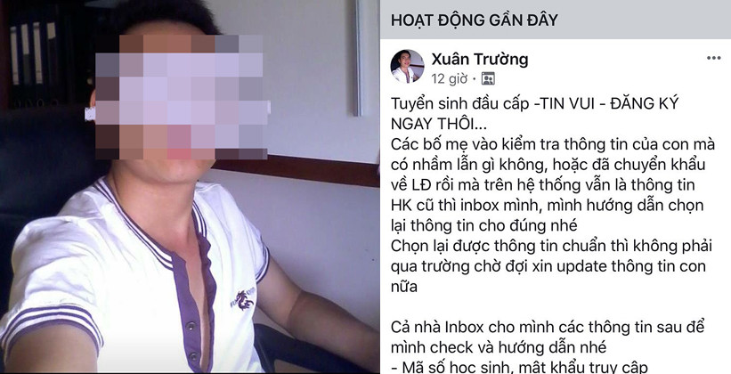 Cảnh báo việc giả mạo hỗ trợ chỉnh sửa thông tin tuyển sinh trực tuyến