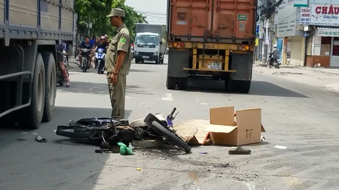 Hiện trường tai nạn.