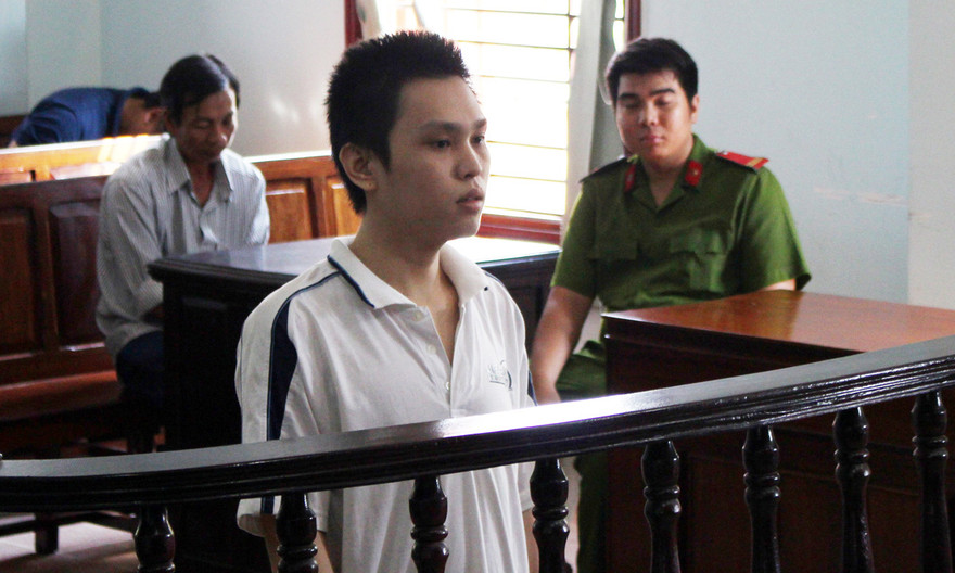 Bị cáo Phạm Văn Trọng tại tòa.