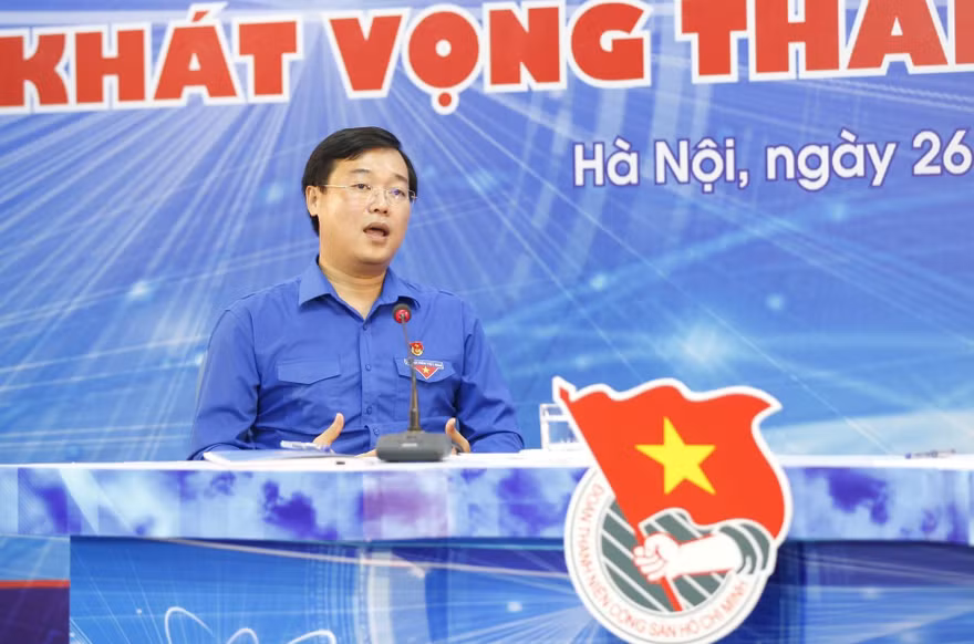 Anh Lê Quốc Phong, Ủy viên dự khuyết BCH T.Ư Đảng, Bí thư thứ nhất BCH T.Ư Đoàn. Ảnh: Như Ý
