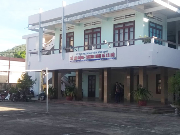 Sở LĐ-TB&XH tỉnh Bình Định nơi ông Trương Hải Ân công tác. Ảnh: Tr.Định