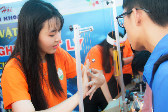 Giải thích hiện tượng cộng hưởng con lắc đơn. Ảnh: Tr.Định