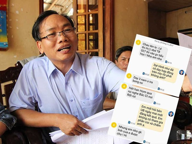 Ông Trần Minh Điệp, Trưởng phòng GD-ĐT Trà Bồng (Ảnh: Báo Pháp luật TP.HCM)