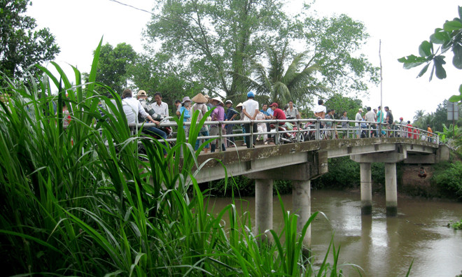 Hiện trường nơi phát hiện ra thi thể Phạm Công T.,