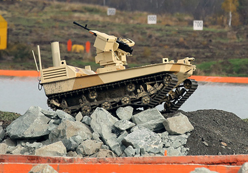 Một xe chiến đấu robot của Nga