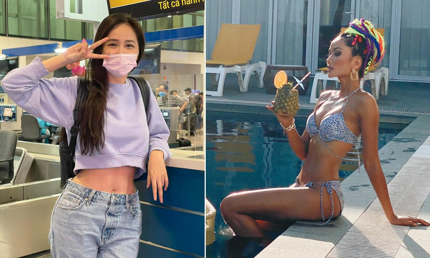 Mai Phương Thuý khoe eo 'con kiến' ở sân bay, H'Hen Niê nóng bỏng với bikini bên bể bơi