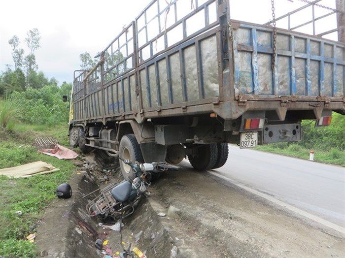 Hiện trường vụ tai nạn 