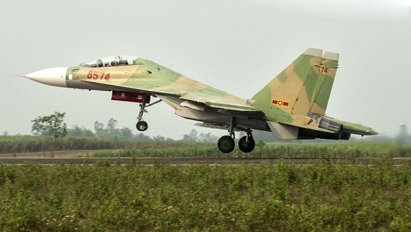 Một tiêm kích Su-30MK2 của Không quân Việt Nam. Ảnh: Quân đội Nhân dân
