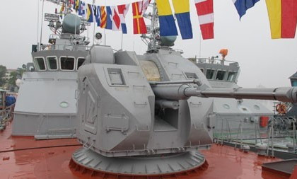 Đây là chiếc tàu pháo số 4 Quân chủng Hải quân tiếp nhận trong thời gian gần đây.