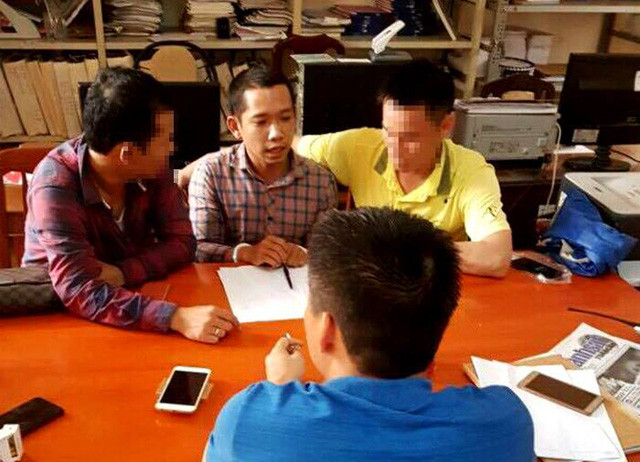 Đối tượng Hưng ở cơ quan điều tra. Ảnh: Dân Trí.