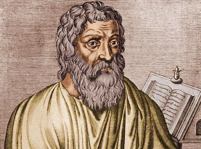 Chân dung Hippocrates được vẽ lại luôn có hình ảnh cái trán nhăn lại, thể hiện sự trăn trở, luôn suy nghĩ về y khoa, sức khỏe con người của ông. Ảnh: Verywell.
