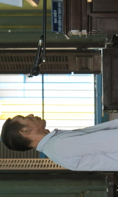  Bị cáo Quý tại toà phúc thẩm. Ảnh: Đông Sơn.