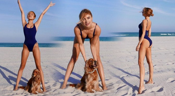 Kimberley Garner thả dáng đẹp đến nín thở trên biển