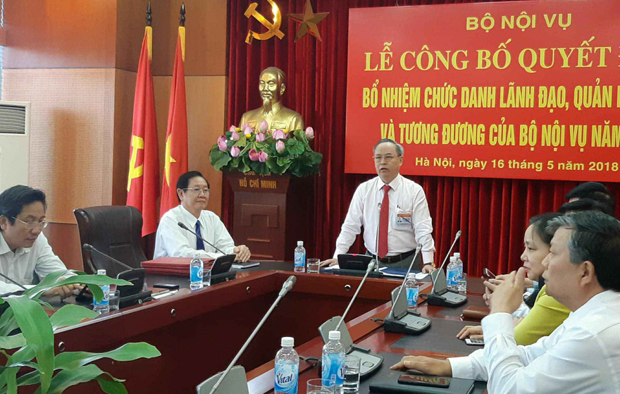 Bộ Nội vụ bổ nhiệm bốn lãnh đạo cấp vụ