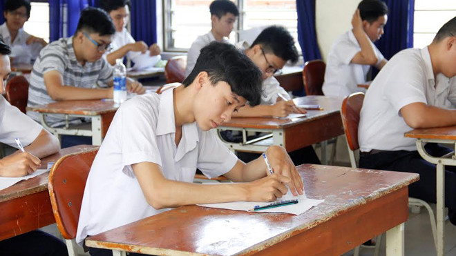 Thí sinh Đà Nẵng tham dự kỳ thi THPT quốc gia năm 2017. Ảnh: Thanh Trần. 