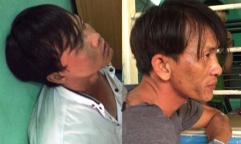 2 tên trộm Dũng và Hoà đang bị Công an Thủ Đức tạm giữ.