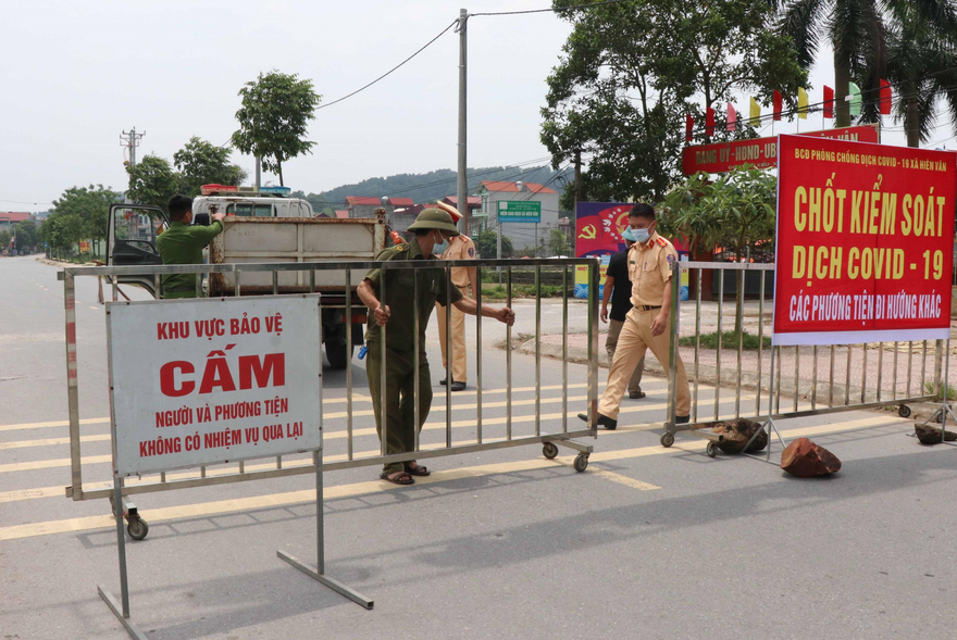 Một chốt kiểm soát dịch ở tỉnh Bắc Ninh