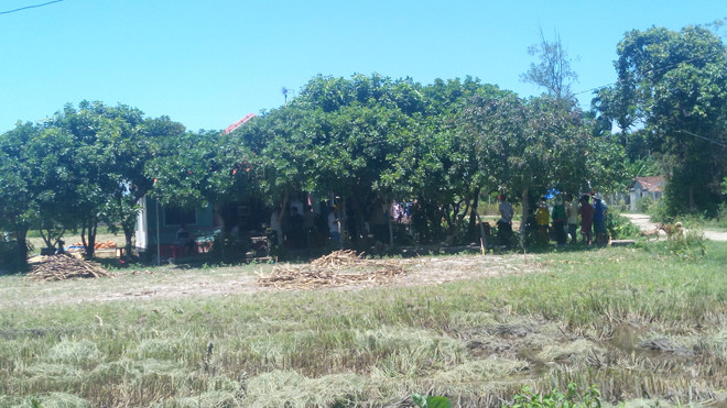 Hiện trường nơi phát hiện nam thanh niên tử vong