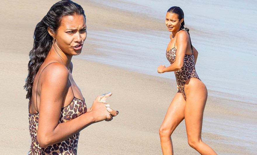 'Thiên thần nội y' Lais Ribeiro đẹp như mộng trên biển