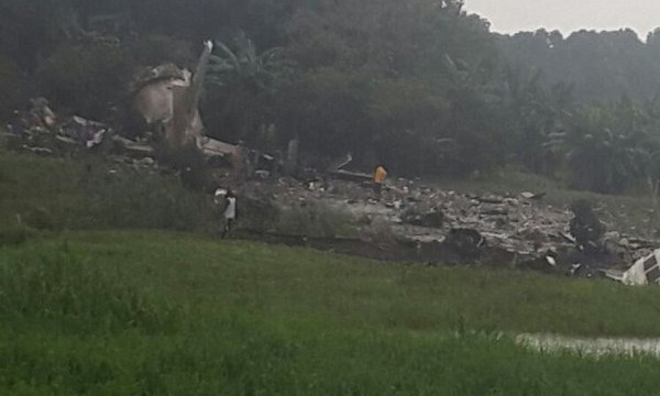 Hiện trường vụ tai nạn (Ảnh: Twitter)