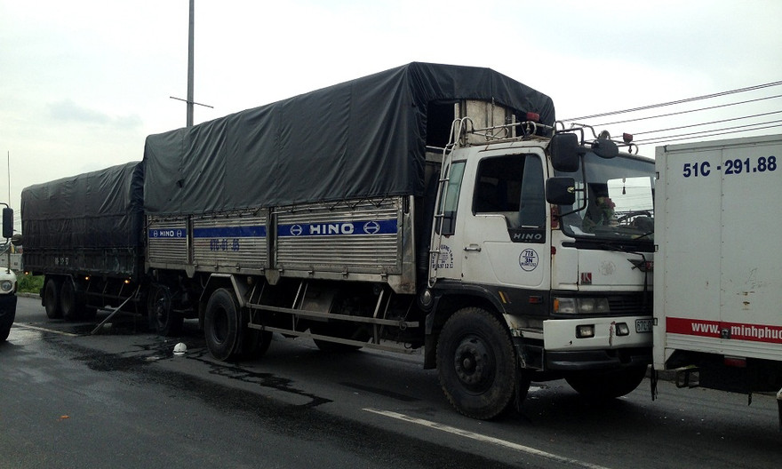 Hiện trường vụ tai nạn.