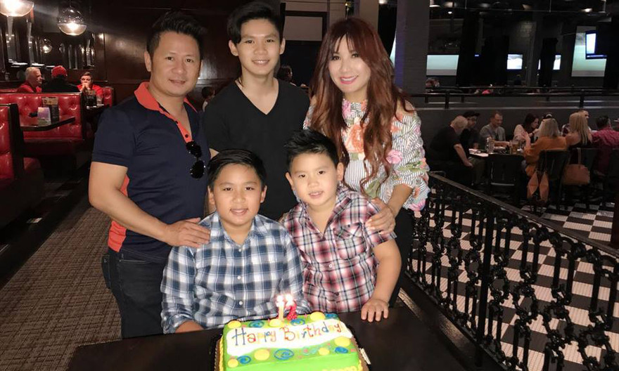 Bằng Kiều và vợ cũ hội ngộ trong tiệc sinh nhật con trai Collin.