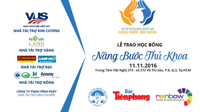 Hoạt động của chương trình học bổng 'Nâng bước thủ khoa 2016'