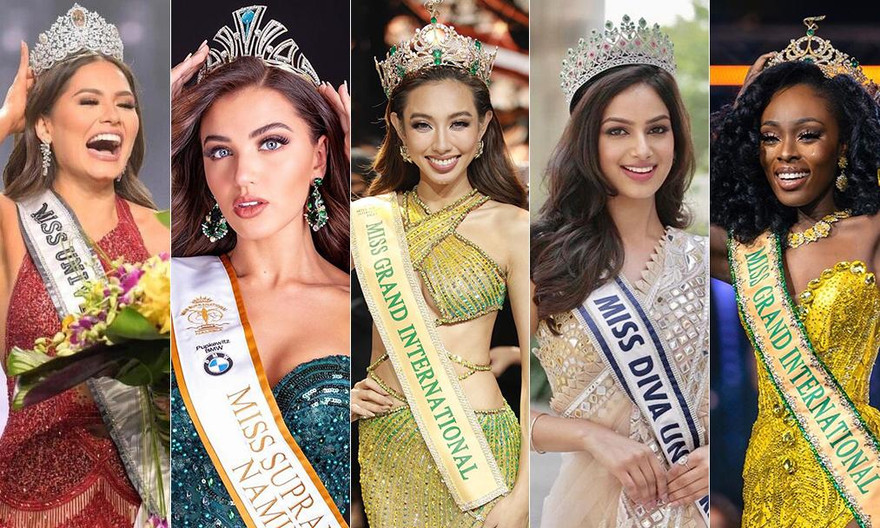 Đọ nhan sắc các nàng hậu đăng quang ở những cuộc thi sắc đẹp quốc tế trong năm 2021