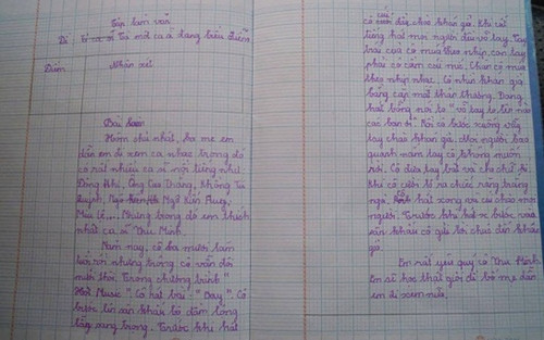 Bật cười những bài văn tả thực