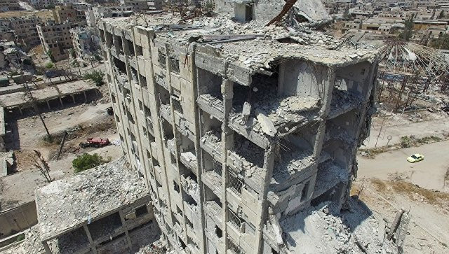 Xung đột tàn phá Syria. Ảnh: RIA Novosti