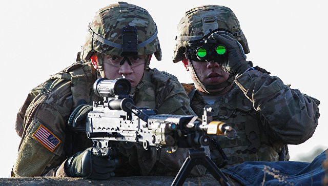 Binh sĩ Mỹ đang tiến gần hơn tới biên giới Nga. Ảnh: Lầu Năm Góc