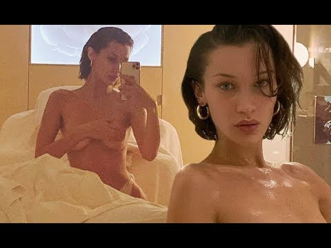 Bella Hadid tung ảnh bán nude trên giường hút triệu like