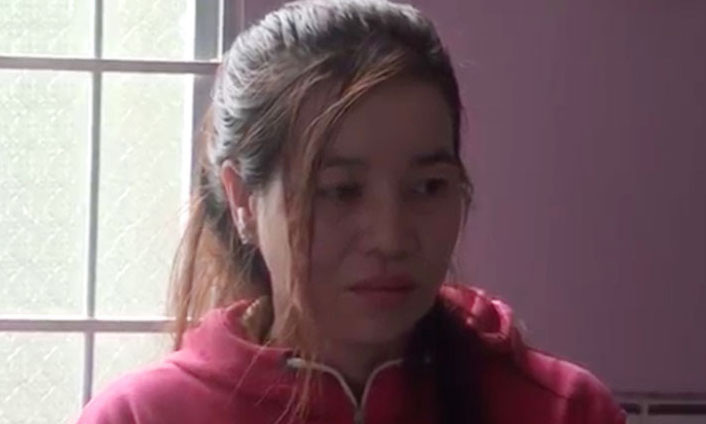 Bị can Huỳnh Thị Nhân.