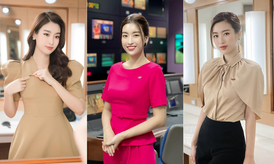 'Tái xuất' VTV với vai trò MC thể thao, Đỗ Mỹ Linh ghi điểm với gu thời trang thanh lịch