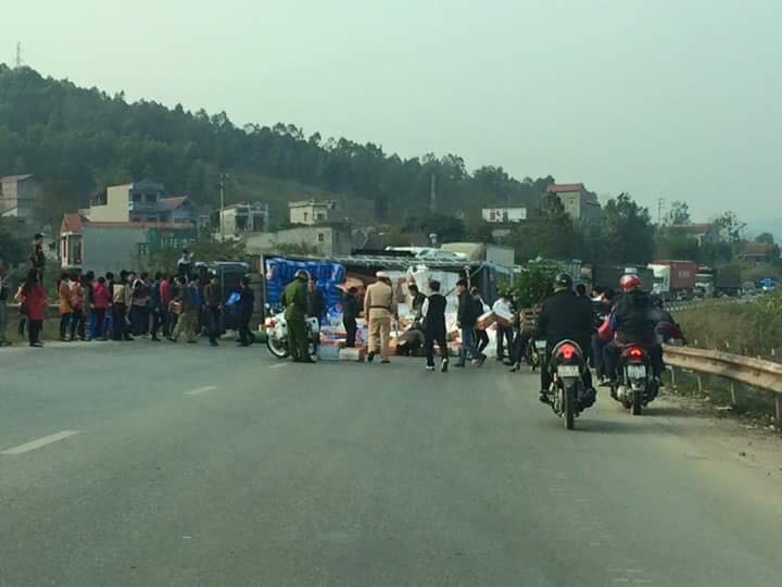 Hiện trường vụ tai nạn. Ảnh: Phan Hiền