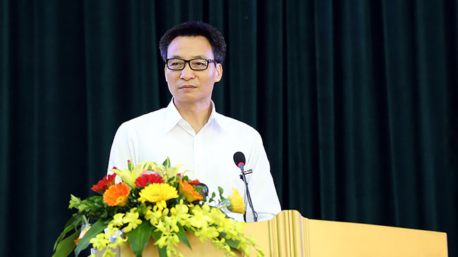 Phó Thủ tướng Vũ Đức Đam phát biểu tại hội nghị. Ảnh: VGP/Đình Nam