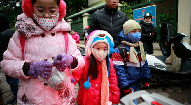 Hà Nội cho phép điều chỉnh giờ học trong những ngày rét đậm