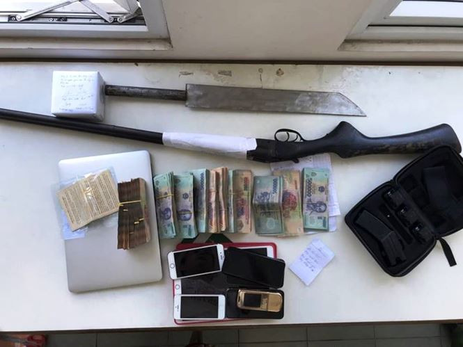 Tang vật thu giữ liên quan vụ án